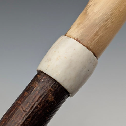 英国アンティーク スコットランド ホーンハンドル 羊飼いステッキ 杖 92cm